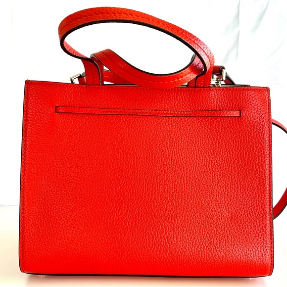 Kate Spade Med Satchel Handbag Hayes Orange Tamarillo, New Retail $319 WKRU6971. - Picture 6 of 10